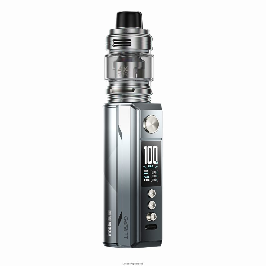 VOOPOO Argus Greece | VOOPOO DRAG M100S συσκευή mod ασημί & μαύρο FHDL4Z158