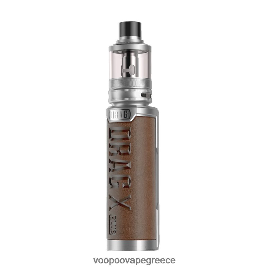VOOPOO Greece | VOOPOO DRAG X PLUS επαγγελματική έκδοση ασημί + ρετρό καφέ FHDL4Z281