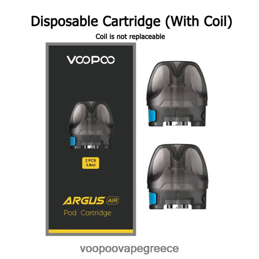 VOOPOO Vape Kit Greece | VOOPOO ARGUS AIR κασέτα λοβού (2 τεμ.) pod με πηνίο 0,8 ohm FHDL4Z535