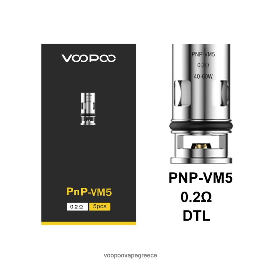 VOOPOO Vape Amazon | VOOPOO PNP πηνία (5 τμχ) pnp-vm5 FHDL4Z599