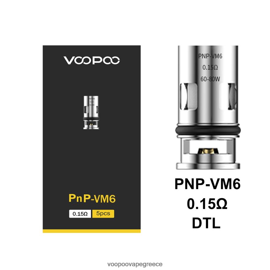 VOOPOO Vape Price | VOOPOO PNP πηνία (5 τμχ) pnp-vm6 FHDL4Z600